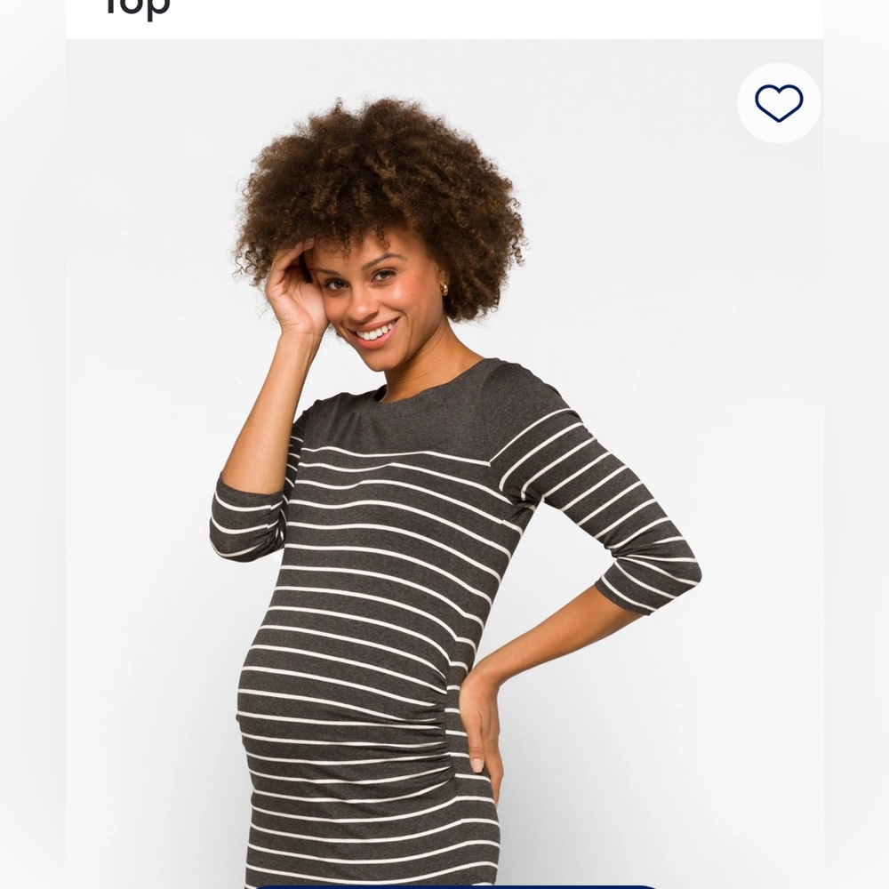 LAILA JAYDE Taranto Maternity Button Back Knit Top